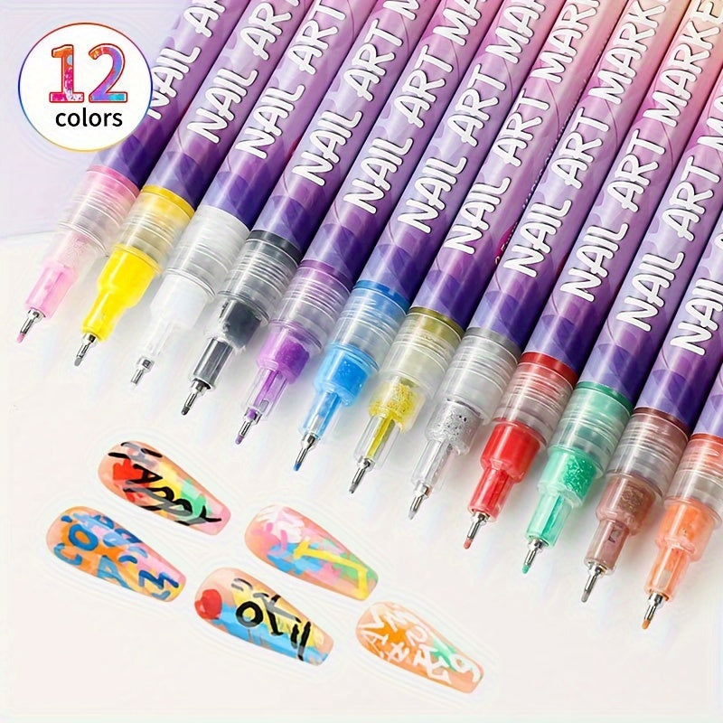 Bellevivo Nail Art Doodle Pens
