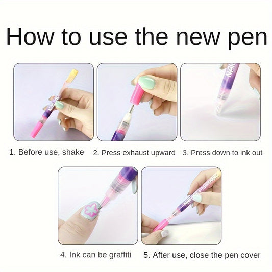 Bellevivo Nail Art Doodle Pens