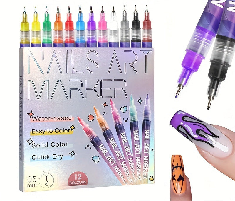 Bellevivo Nail Art Doodle Pens