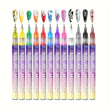 Bellevivo Nail Art Doodle Pens