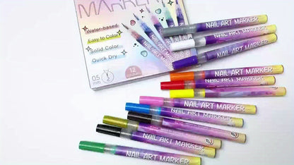 Bellevivo Nail Art Doodle Pens