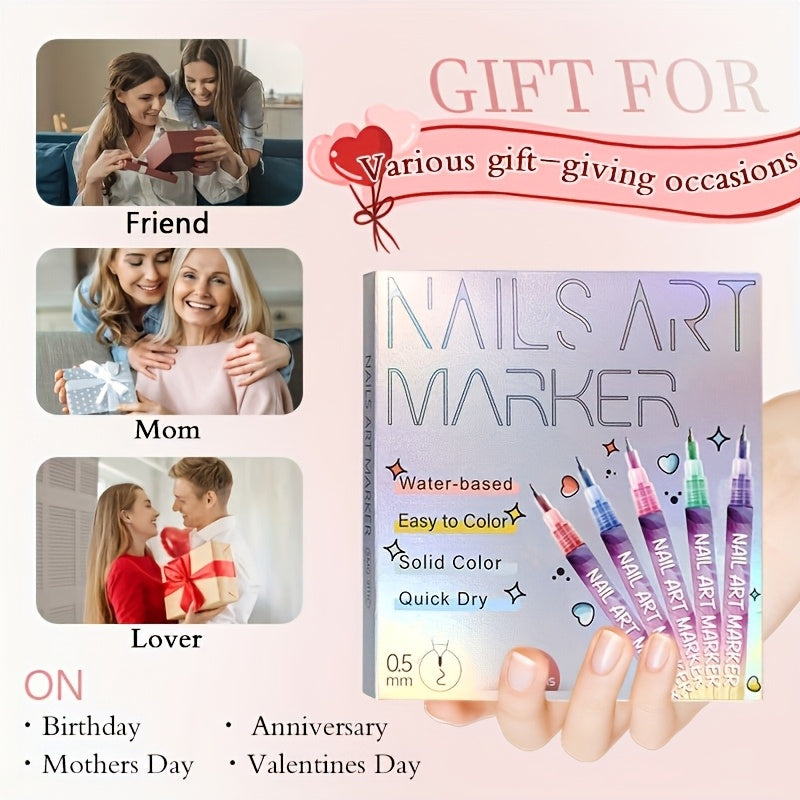 Bellevivo Nail Art Doodle Pens