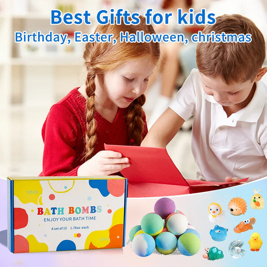 Bath bombs for kids with toys inside [50% OFF]