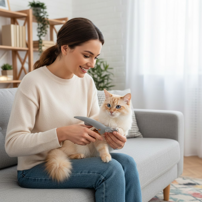 Professional Pet Nail Clipper Scissors With LED Light Cats, Dogs Nail Clippers [ 50% OFF ]