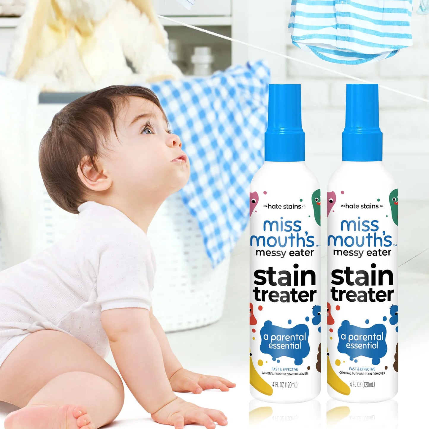 120ML Stain Remover for Clothes,Coat, Fabric Carpet and Portable Spray [50% OFF]