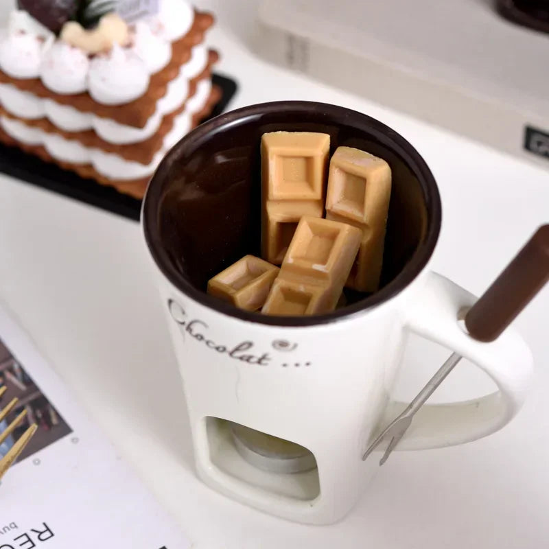 European Candle Cup with Fork [50% OFF]