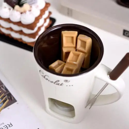 European Candle Cup with Fork [50% OFF]