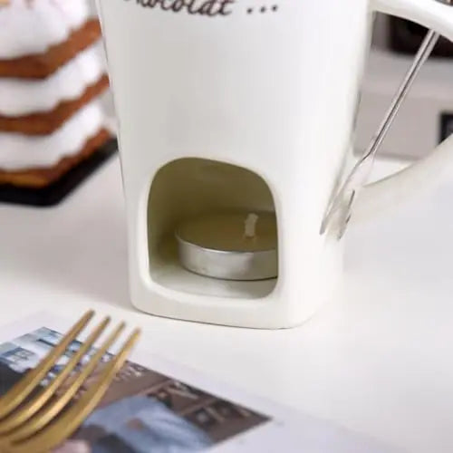 European Candle Cup with Fork [50% OFF]