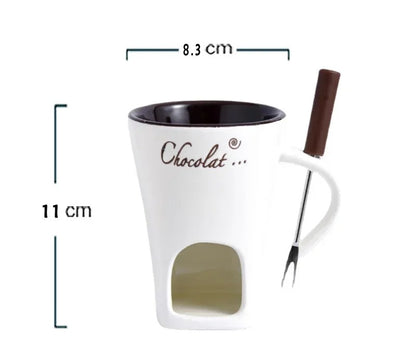 European Candle Cup with Fork [50% OFF]