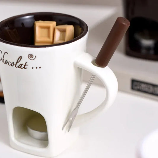 European Candle Cup with Fork [50% OFF]