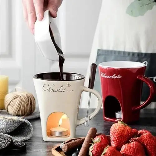 European Candle Cup with Fork [50% OFF]