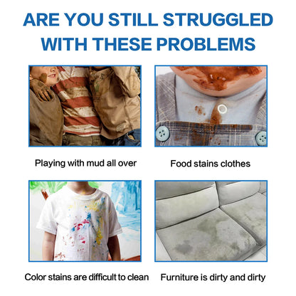 120ML Stain Remover for Clothes,Coat, Fabric Carpet and Portable Spray [50% OFF]