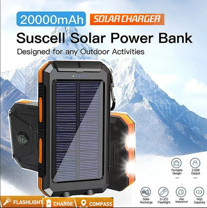 Charge Nova Solar bank with Compass [50% OFF]