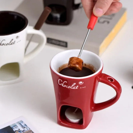 European Candle Cup with Fork [50% OFF]