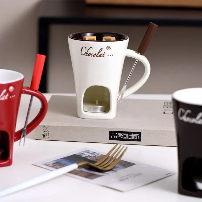 European Candle Cup with Fork [50% OFF]