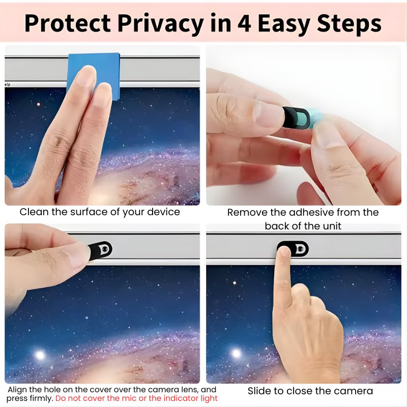 Ultra-Thin Mobile Phone, iPad & Laptop Lenses Privacy Sticker  [50% OFF TODAY]
