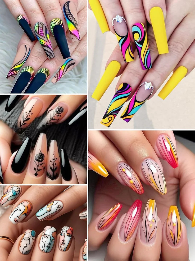 Bellevivo Nail Art Doodle Pens